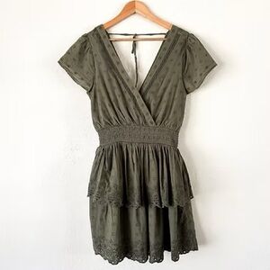 american eagle garden party wrap dress American Eagle NWT Women's Blue White AE Garden Party Wrap Dress Size Medium